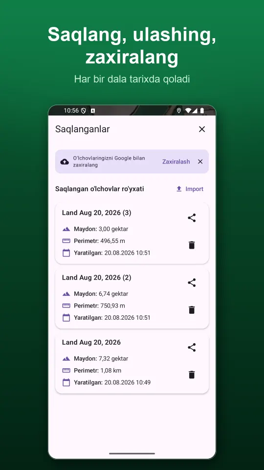 Saqlang, ulashing, zaxiralang